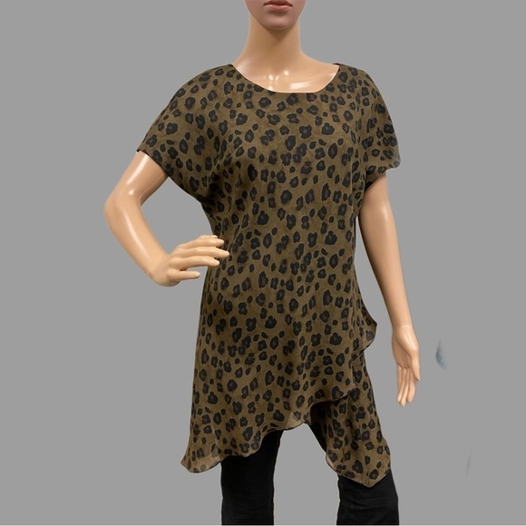 JESSICA Howard Leopard Print Tunic - Size S - Picture 1 of 6